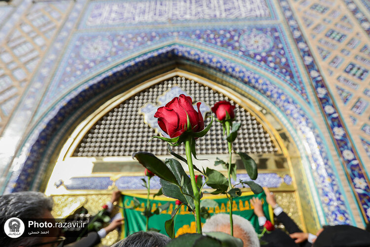 آئین اذن اعزام کاروان های زیر سایه خورشید در حرم مطهر رضوی