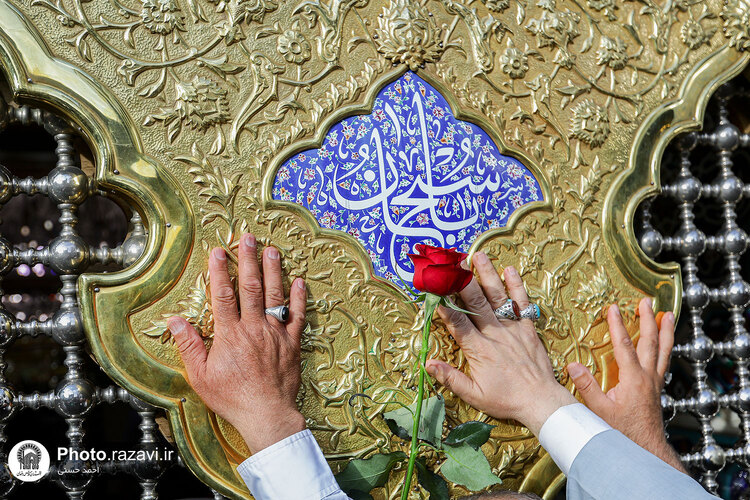 آئین اذن اعزام کاروان های زیر سایه خورشید در حرم مطهر رضوی