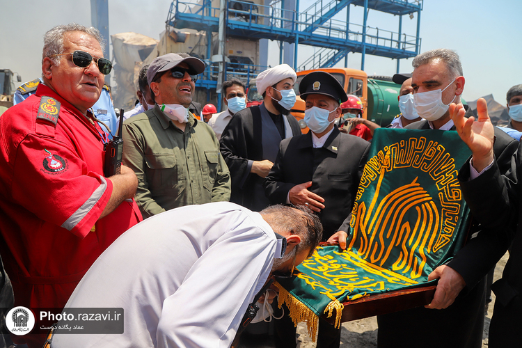 حضور خدام حرم مطهر رضوی در بندر شهید رجایی