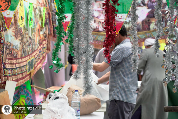 آماده‌سازی مواکب خیابان امام رضا علیه‌السلام