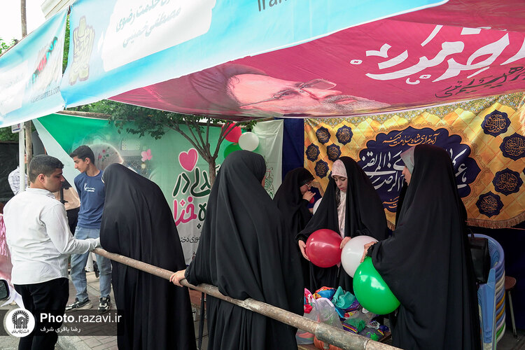 آماده‌سازی مواکب خیابان امام رضا علیه‌السلام