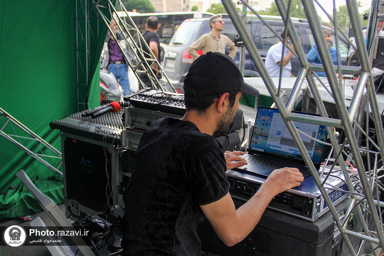 آماده‌سازی مواکب خیابان امام رضا علیه‌السلام