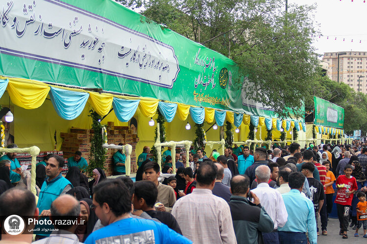 آماده‌سازی مواکب خیابان امام رضا علیه‌السلام