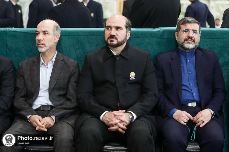 مراسم یادبود شهدای خدمت در حرم مطهر رضوی