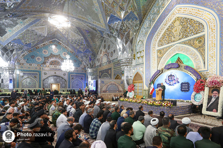 مراسم یادبود شهدای خدمت در حرم مطهر رضوی