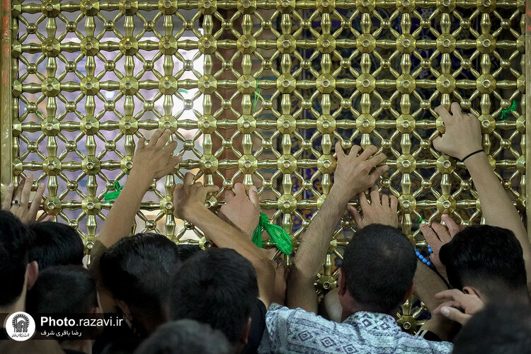 حال و هوای حرم مطهر رضوی در شب شهادت حضرت رسول و امام حسن مجتبی علیهم‌السلام