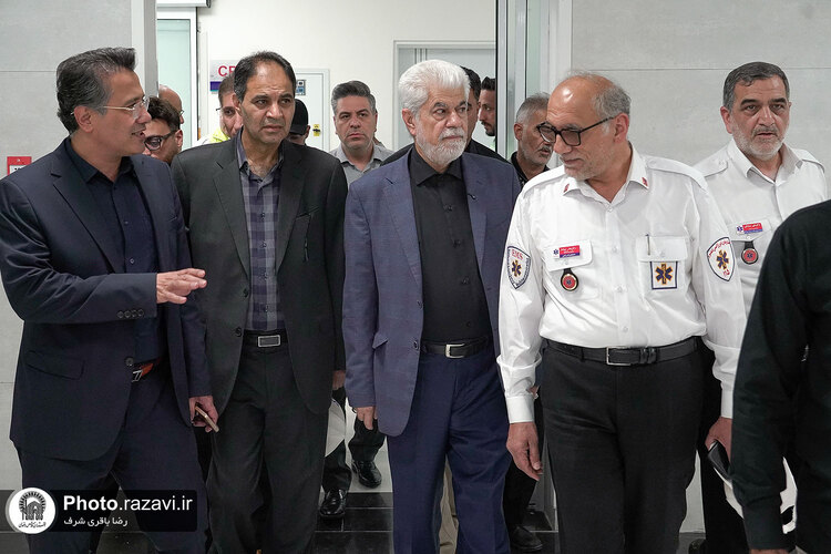 بازدید رئیس اورژانس کشور و رییس کمیسیون بهداشت مجلس از دارالشفا امام رضا علیه‌السلام