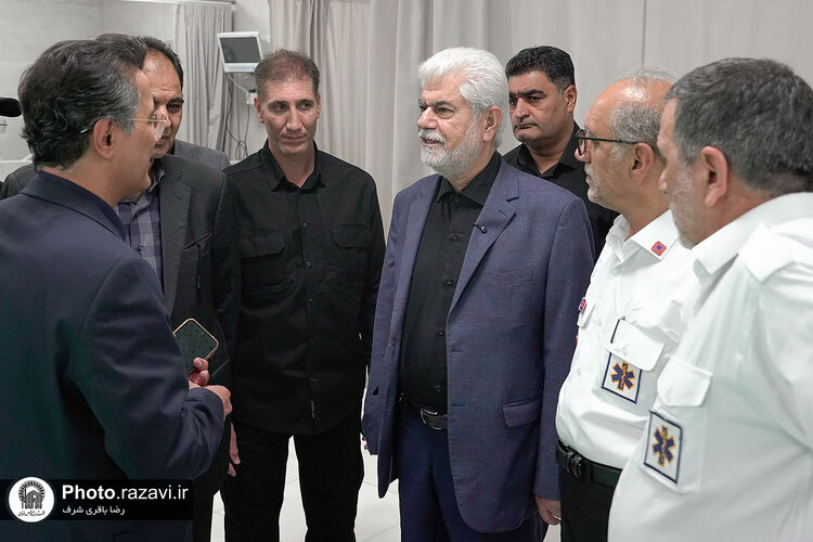 بازدید رئیس اورژانس کشور و رییس کمیسیون بهداشت مجلس از دارالشفا امام رضا علیه‌السلام