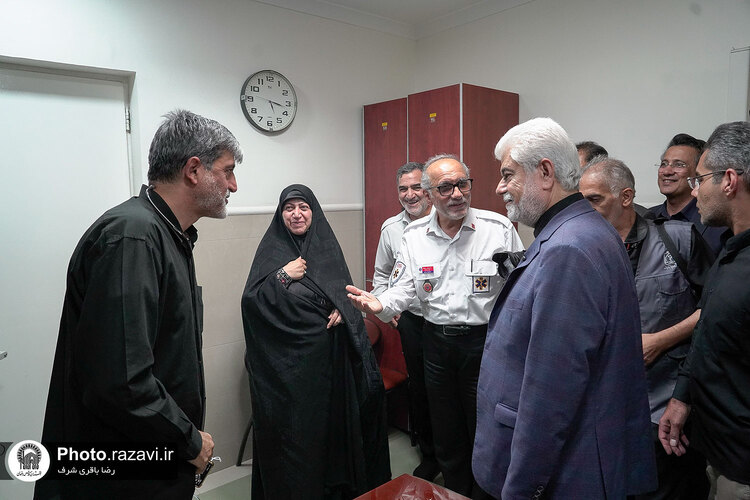 بازدید رئیس اورژانس کشور و رییس کمیسیون بهداشت مجلس از دارالشفا امام رضا علیه‌السلام