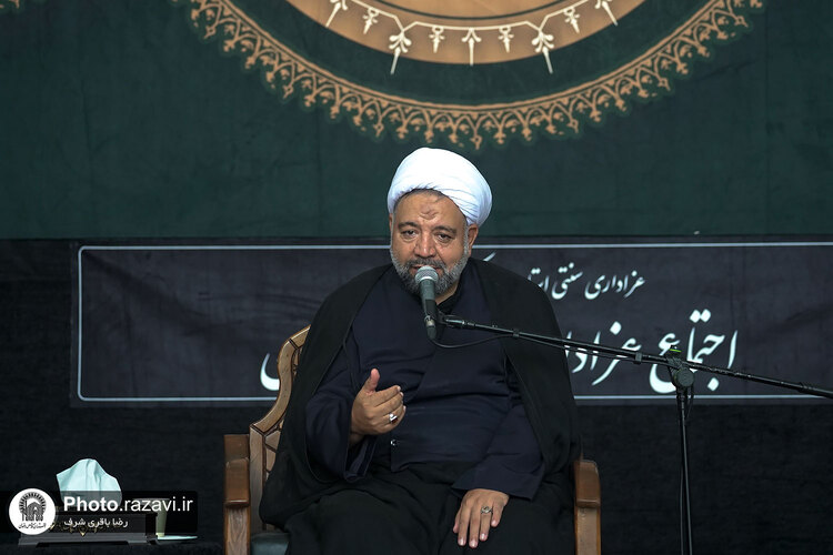 اجتماع عزاداران استان گلستان در حرم مطهر رضوی