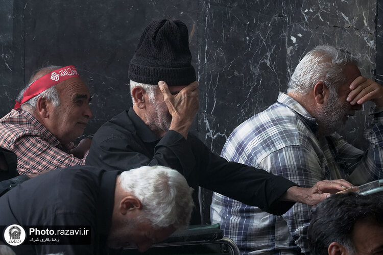 اجتماع عزاداران استان گلستان در حرم مطهر رضوی