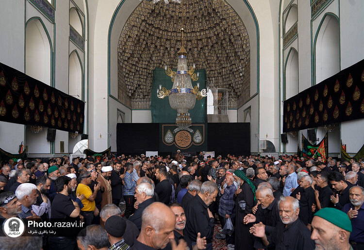 اجتماع عزاداران استان گلستان در حرم مطهر رضوی