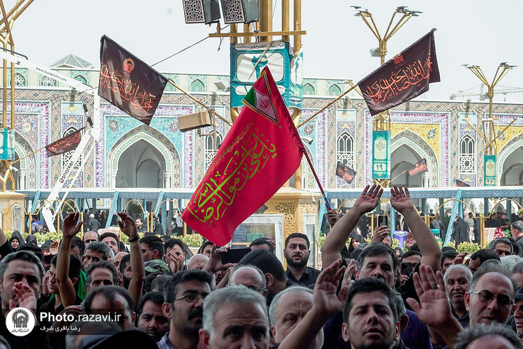 اجتماع عزاداران رضوی در حرم امام رضا علیه‌السلام