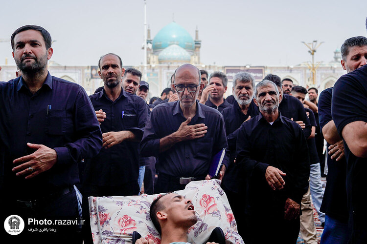 اجتماع عزاداران رضوی در حرم امام رضا علیه‌السلام