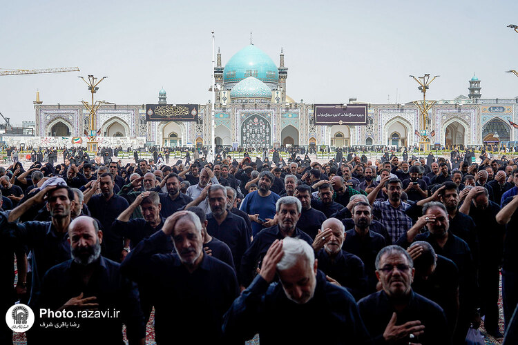 اجتماع عزاداران رضوی در حرم امام رضا علیه‌السلام
