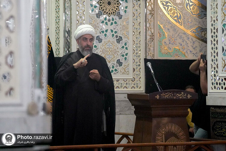 مراسم عزاداری ناشنوایان در حرم مطهر رضوی