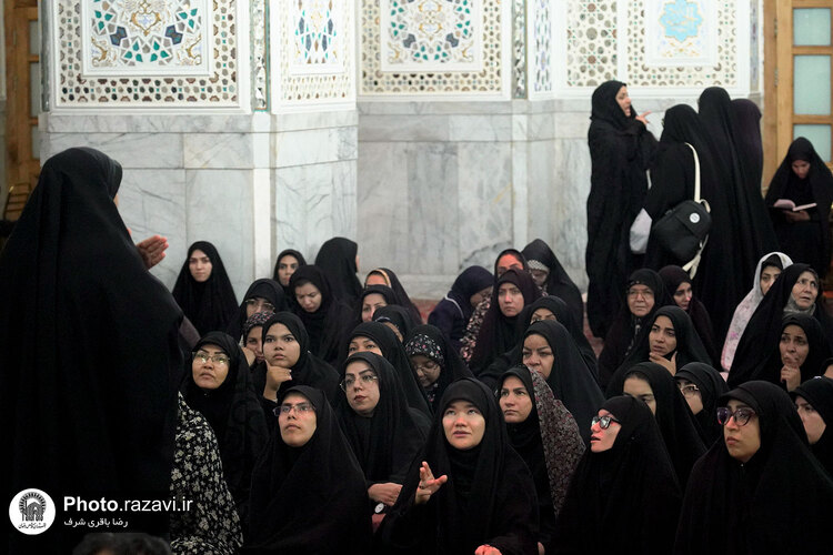 مراسم عزاداری ناشنوایان در حرم مطهر رضوی