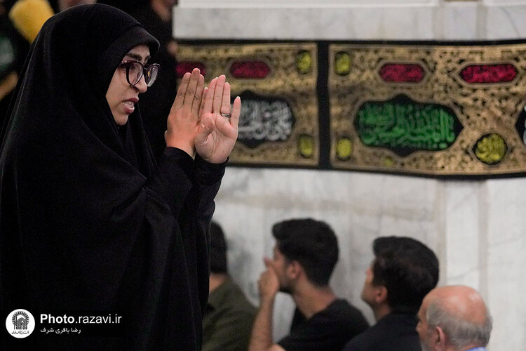 مراسم عزاداری ناشنوایان در حرم مطهر رضوی