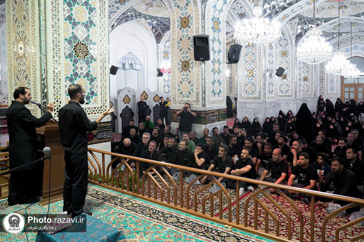 مراسم عزاداری ناشنوایان در حرم مطهر رضوی
