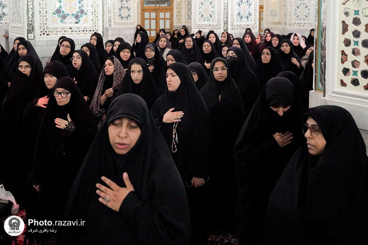 مراسم عزاداری ناشنوایان در حرم مطهر رضوی