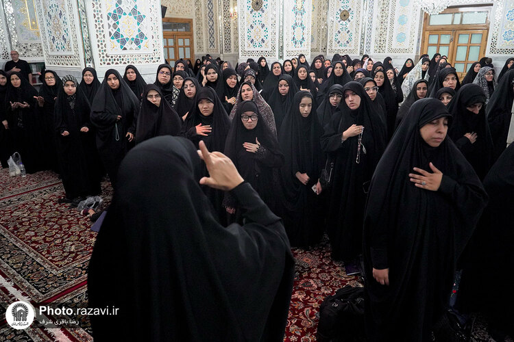 مراسم عزاداری ناشنوایان در حرم مطهر رضوی