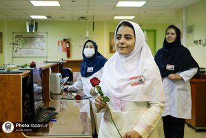 تقدیر از پرستاران بیمارستان رضوی