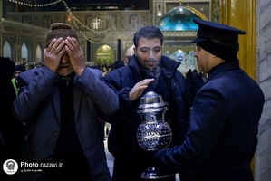  حال و هوای حرم مطهر رضوی در شب شهادت امام هادی علیه السلام 