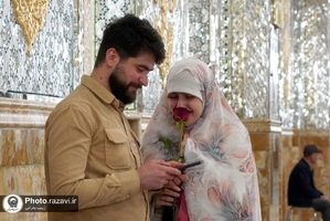  تشرف زوج‌های جوان استان زنجان به حرم مطهر رضوی 