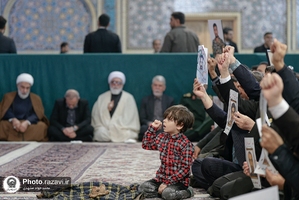 بزرگداشت شهدای جنایات تروریستی آمریکایی_صهیونی در حرم مطهر رضوی-۲