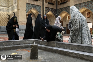 تشرف دانشجویان دانشگاه هنر ایران به حرم مطهر رضوی
