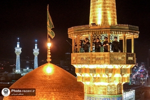 گلبانگ الله اکبر در حرم مطهر رضوی-۱