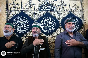 عزاداری هیئت&zwnj;های استان گلستان در حرم مطهر رضوی