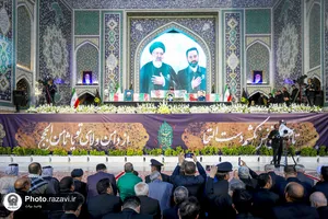 وداع با پیکر رئیس&zwnj;جمهور شهید و همراهان در مشهدالرضا&zwnj;&zwnj;علیه السلام -1