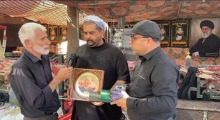 تجلیل خادم‌یاران کرمان از موکب‌داران عراقی در مسیر اربعین