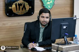 پاسخگویی تلفنی مدیر مطالعات و نوآوری حرم مطهر رضوی به مخاطبان سامانه ۱۳۸