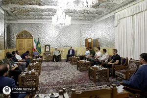 دیدار اعضای تیم ملی کشتی آزاد بزرگسالان ایران با تولیت آستان قدس رضوی