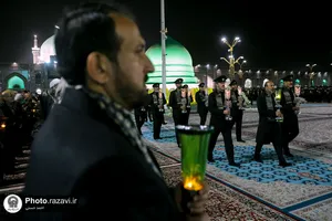 آیین خطبه خوانی شب شهادت امام رضا علیه السلام در حرم مطهر رضوی - 2
