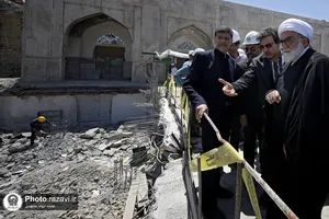 بازدید تولیت آستان قدس رضوی از پروژه&zwnj;های عمرانی حرم مطهر