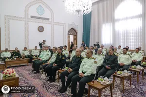 دیدار فرماندهان انتظامی استان خراسان رضوی با تولیت آستان قدس رضوی