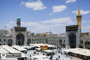 کتیبه آرایی اماکن متبرکه رضوی در دهه پایانی ماه صفر