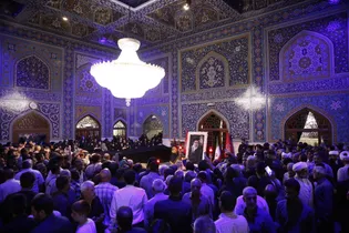 رواق دارالذکر غرق در ندای تکبیر و هم‌نوایی مردم شد