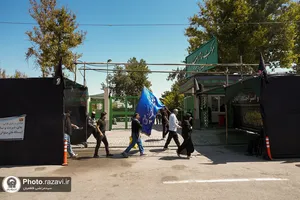 حضور قائم مقام تولیت آستان قدس رضوی در مواکب مسیر قوچان