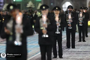 آیین خطبه خوانی شب شهادت امام رضا علیه السلام در حرم مطهر رضوی - 1