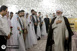 دیدار ۱۱۴ زوج دانشجوی دانشگاه&zwnj;های مشهد با تولیت آستان قدس رضوی