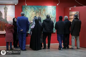 نمایشگاه آثار نقاشی خط محسن توسلی در نگارخانه رضوان