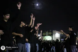عزاداری هیئت موسی&zwnj;بن&zwnj;جعفر علیه&zwnj;السلام در حرم مطهر رضوی