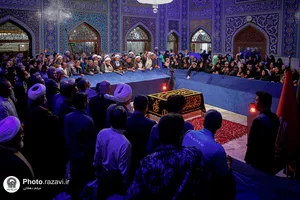 تشرف نخبگان و المپیادی کشور به حرم مطهر رضوی
