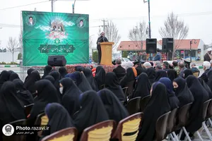 آیین رونمایی یادمان شهید گمنام زائرشهر رضوی