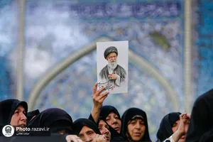 وداع با پیکر شهدای مدافع امنیت در حرم مطهر رضوی