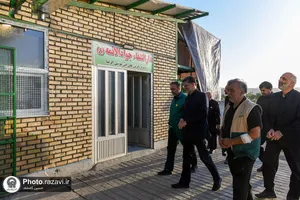 بازدید قائم مقام تولیت آستان قدس رضوی از مواکب خدمت رسان به زائرین پیاده
